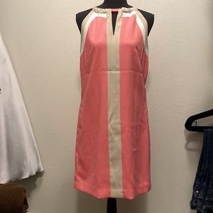 Ann Taylor Dress Tan/Cream/Pink size 4 👗